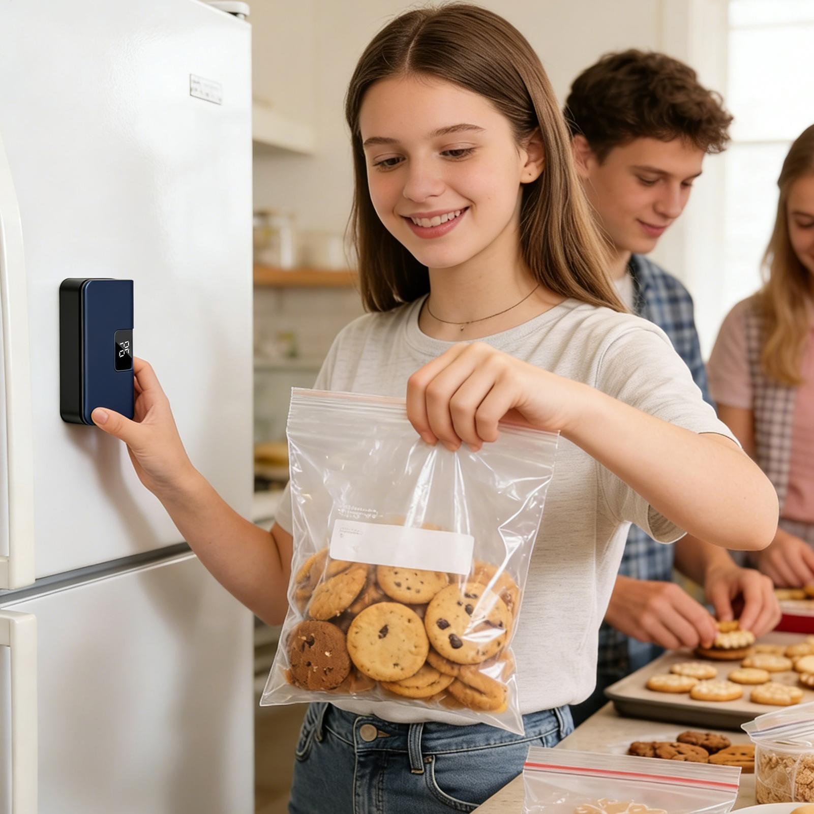 Meal Prep Freezer - Mini Poşet Kapatıcı LED Ekranlı Taşınabilir