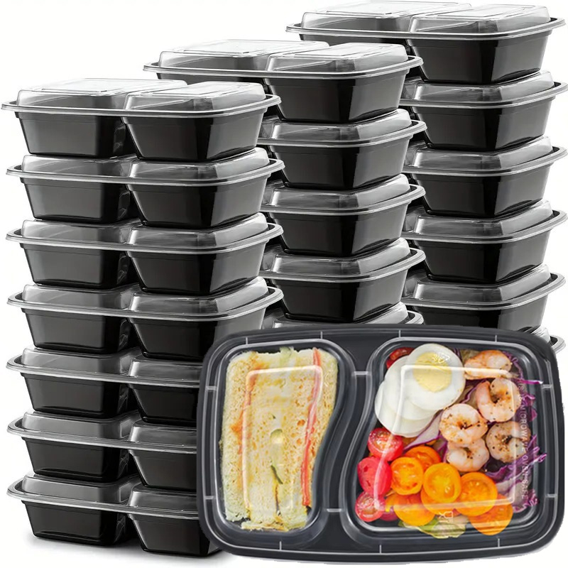 Meal Prep Tupperware - 10 takım tek kullanımlık gıda saklama