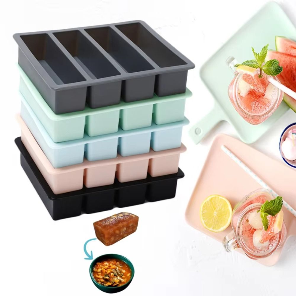 Meal Prep Freezer - Yeni 4 Bölmeli Dev Saklama Kabı,