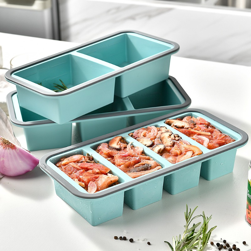 Meal Prep Freezer - Büyük Buz Küpü Dondurucu Kalıpları -
