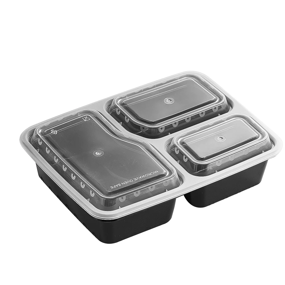 Meal Prep Tupperware - 7 Paket 3 Bölmeli Yemek Hazırlama