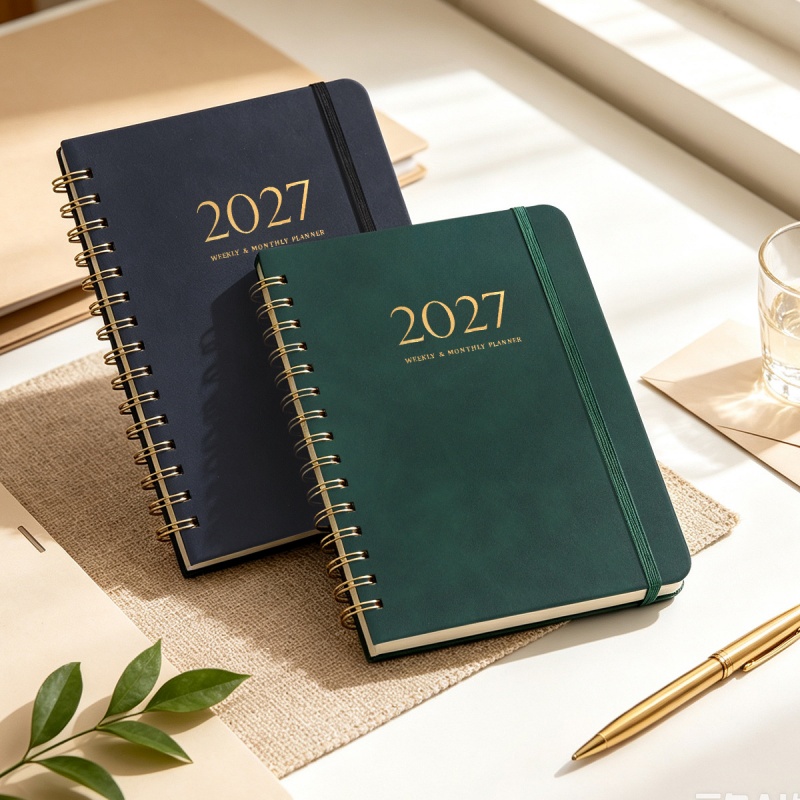 Meal Prep Planner - A5 PU Deri 2027 Haftalık Aylık