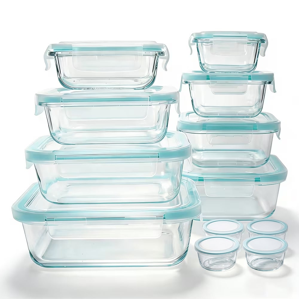 Meal Prep Oven Safe Containers - Cam Gıda Saklama Kapları Modern Şık