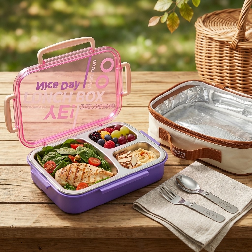 Meal Prep Meal Ideas - Mikrodalgada Kullanılabilir 304 Paslanmaz Çelik Bento