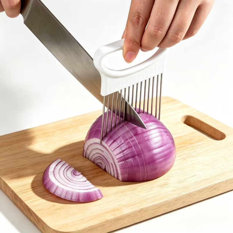 Onion Holder Slicer - Bu 1 adet renkli soğan dilimleyici