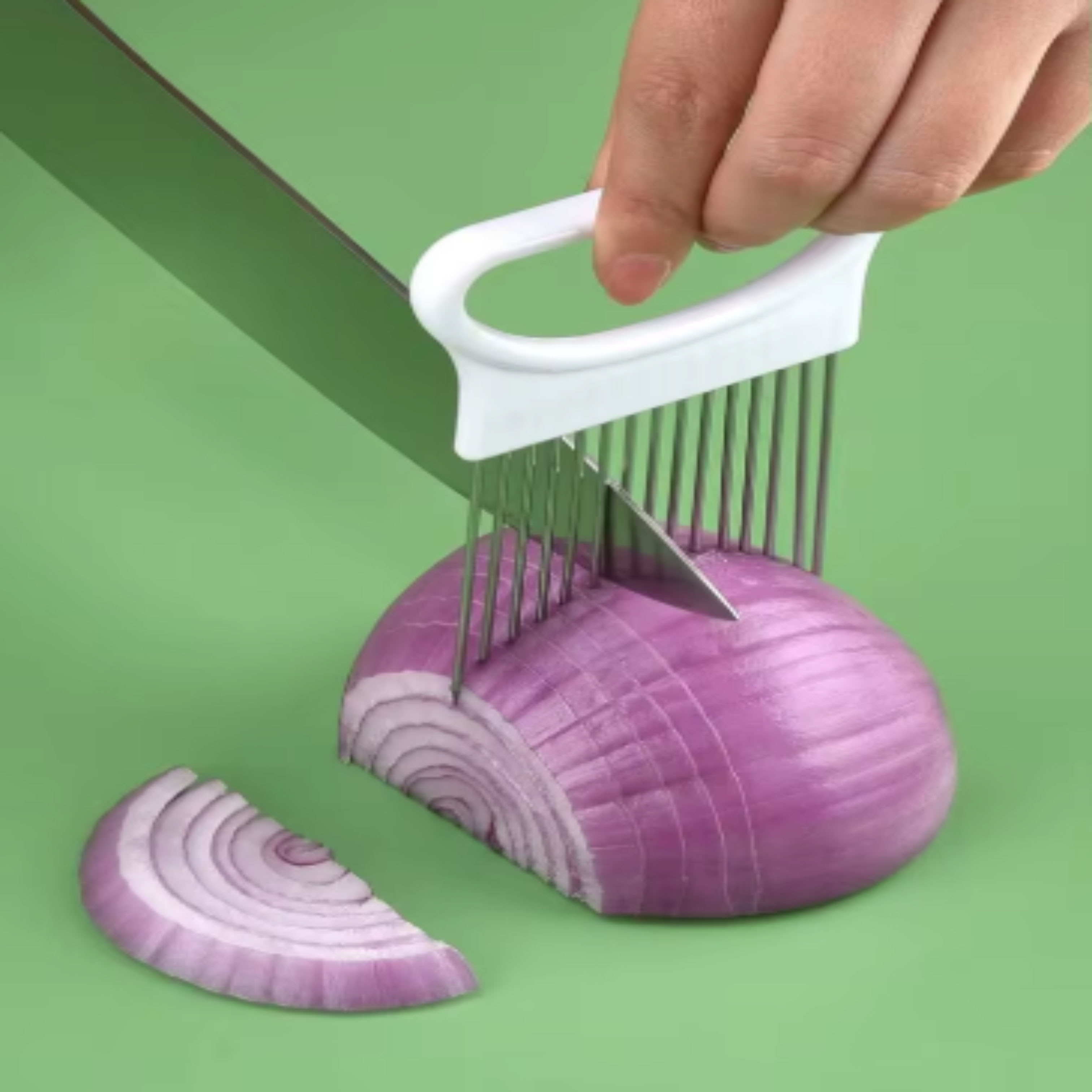 Onion Holder Slicer - 1 adet Mutfak Gereçleri: Sebze ve