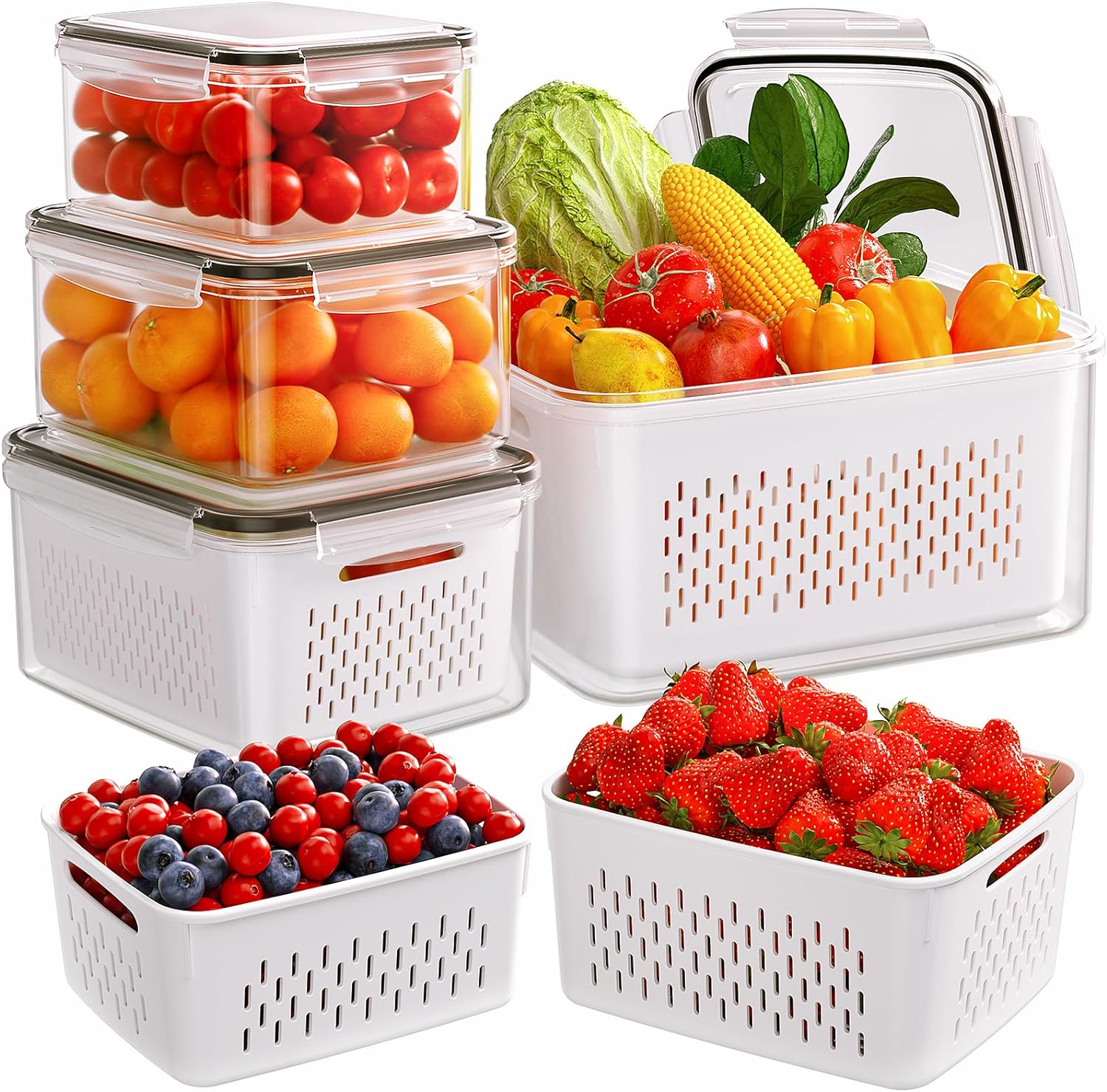 Meal Prep Oven Safe Containers - 4/5/6/8 Parça Hava Geçirmez Gıda Saklama