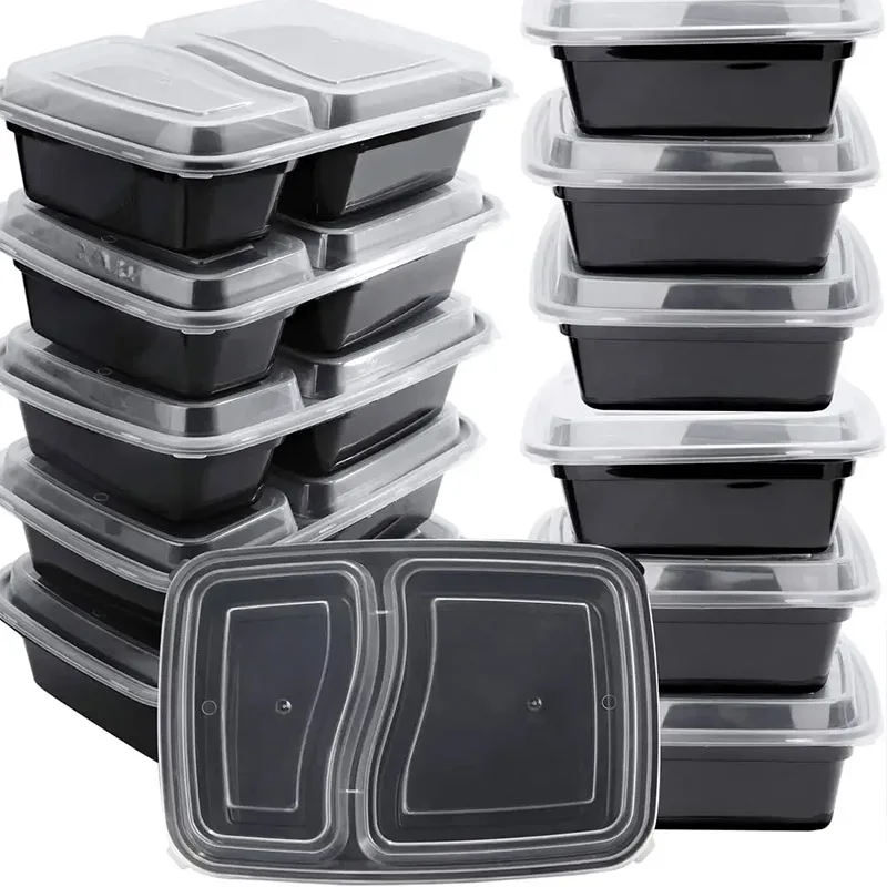 Meal Prep Tupperware - 10 takım kapaklı tek kullanımlık yiyecek