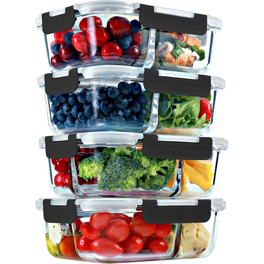Meal Prep Oven Safe Containers - Yemek Hazırlama Kapları, 2 ve 3