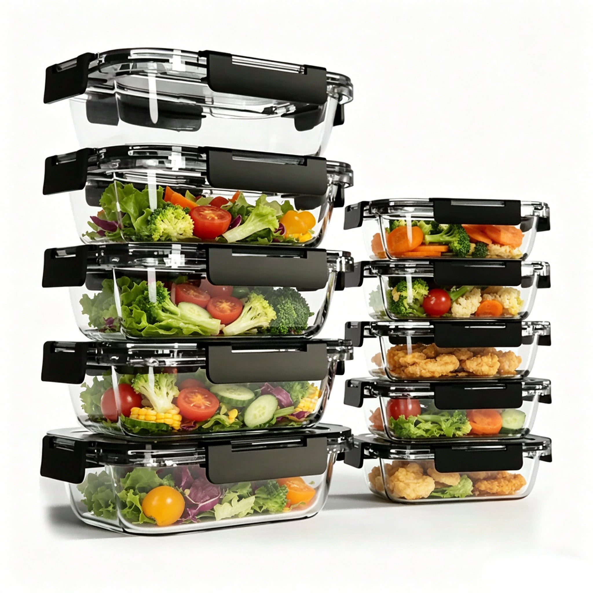 10'lu Paket Cam Yemek Hazırlık - Meal Prep Oven Safe Containers incelemesi ve fiyatı
