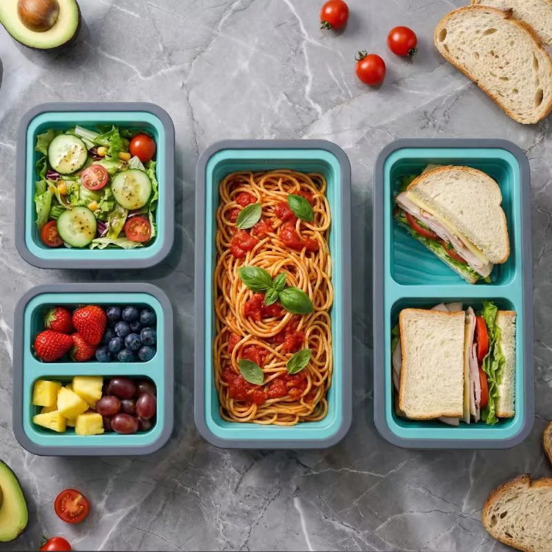 Kapaklı Silikon Dondurucu Teps - Meal Prep Oven Safe Containers incelemesi ve fiyatı