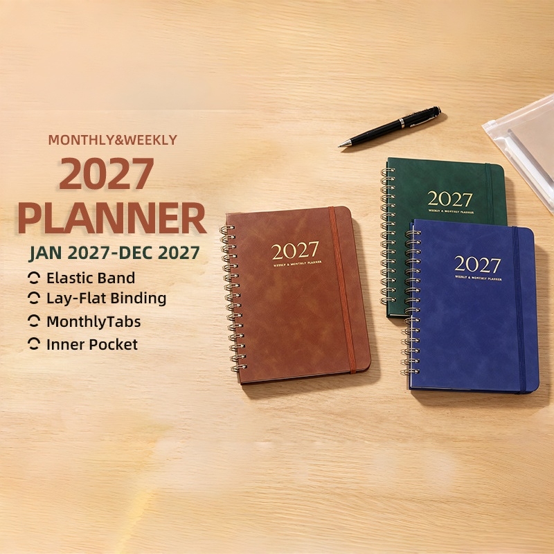 A5 PU Deri 2027 Haftalık Aylık - Meal Prep Planner incelemesi ve fiyatı
