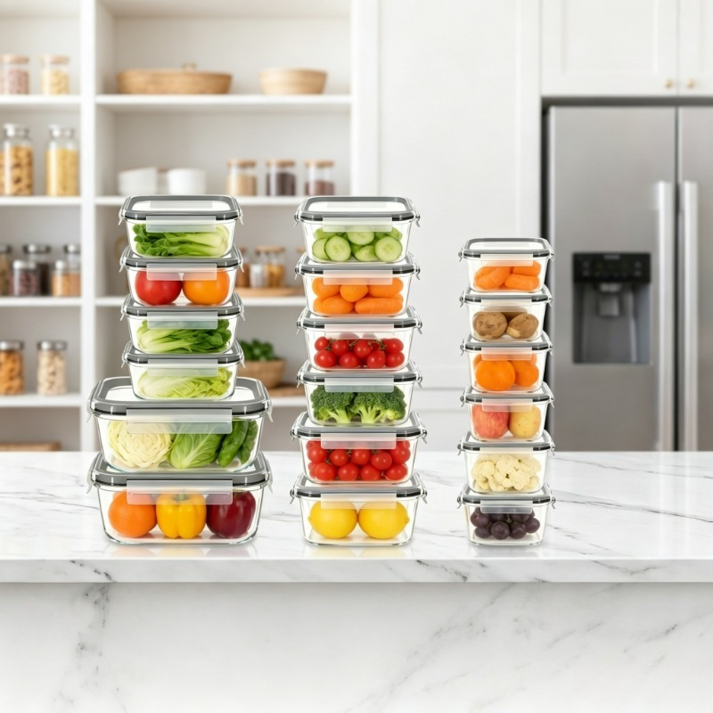 18 Parçalı Cam Gıda Saklama Ka - Meal Prep Oven Safe Containers incelemesi ve fiyatı