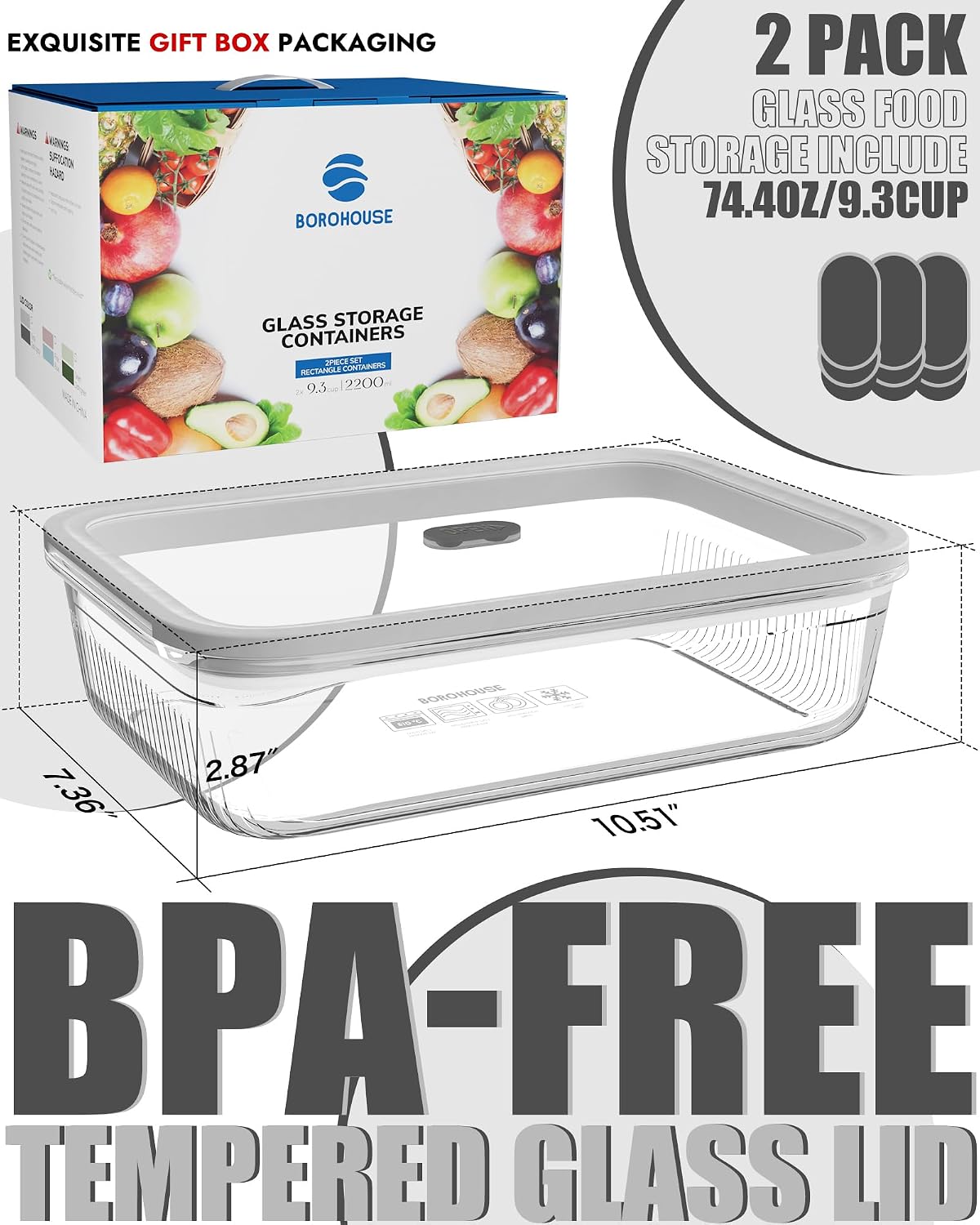 2'li Paket Temperli Cam Kapakl - Meal Prep Freezer incelemesi ve fiyatı