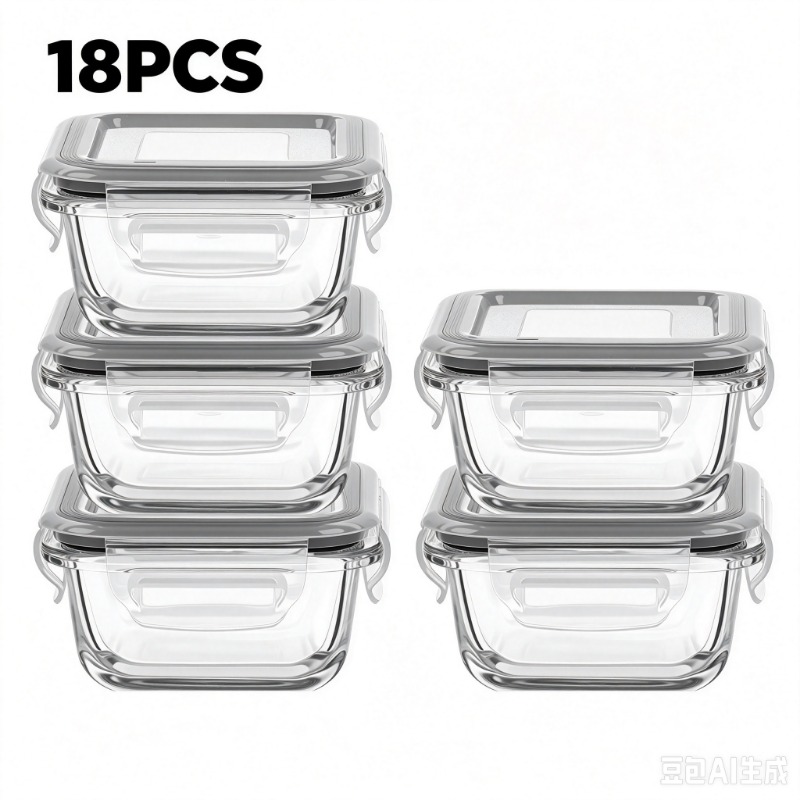 Cam Gıda Saklama Kabı Seti 18  - Meal Prep Oven Safe Containers incelemesi ve fiyatı