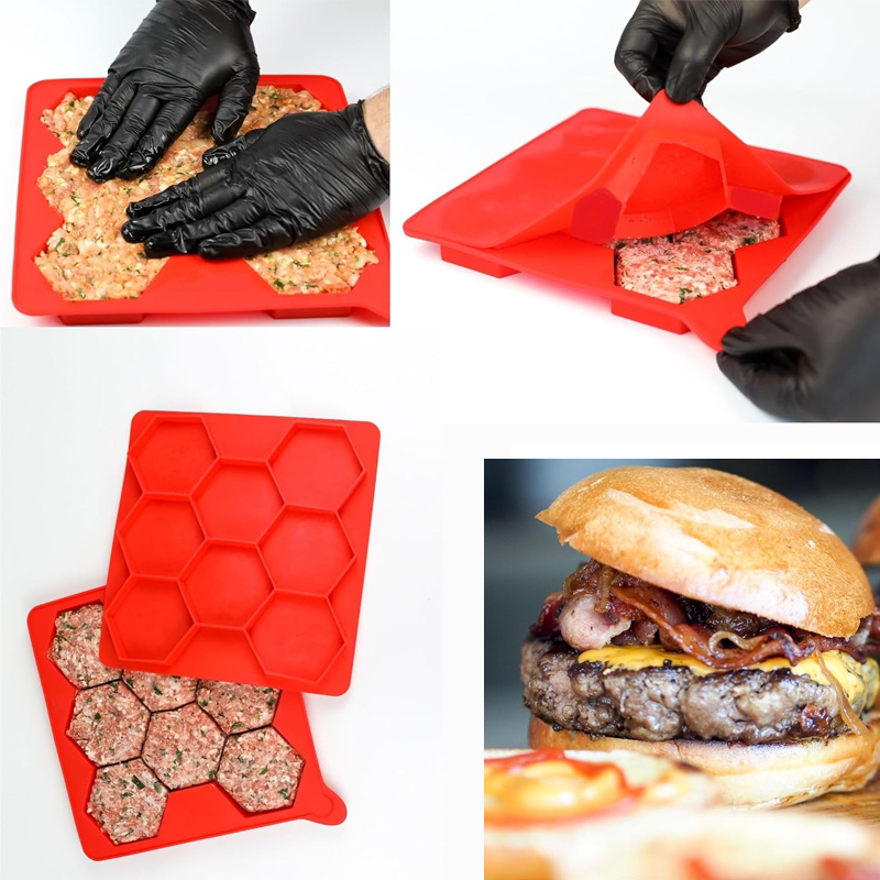 8 Delikli Silikon Hamburger Pr - Meal Prep Freezer incelemesi ve fiyatı