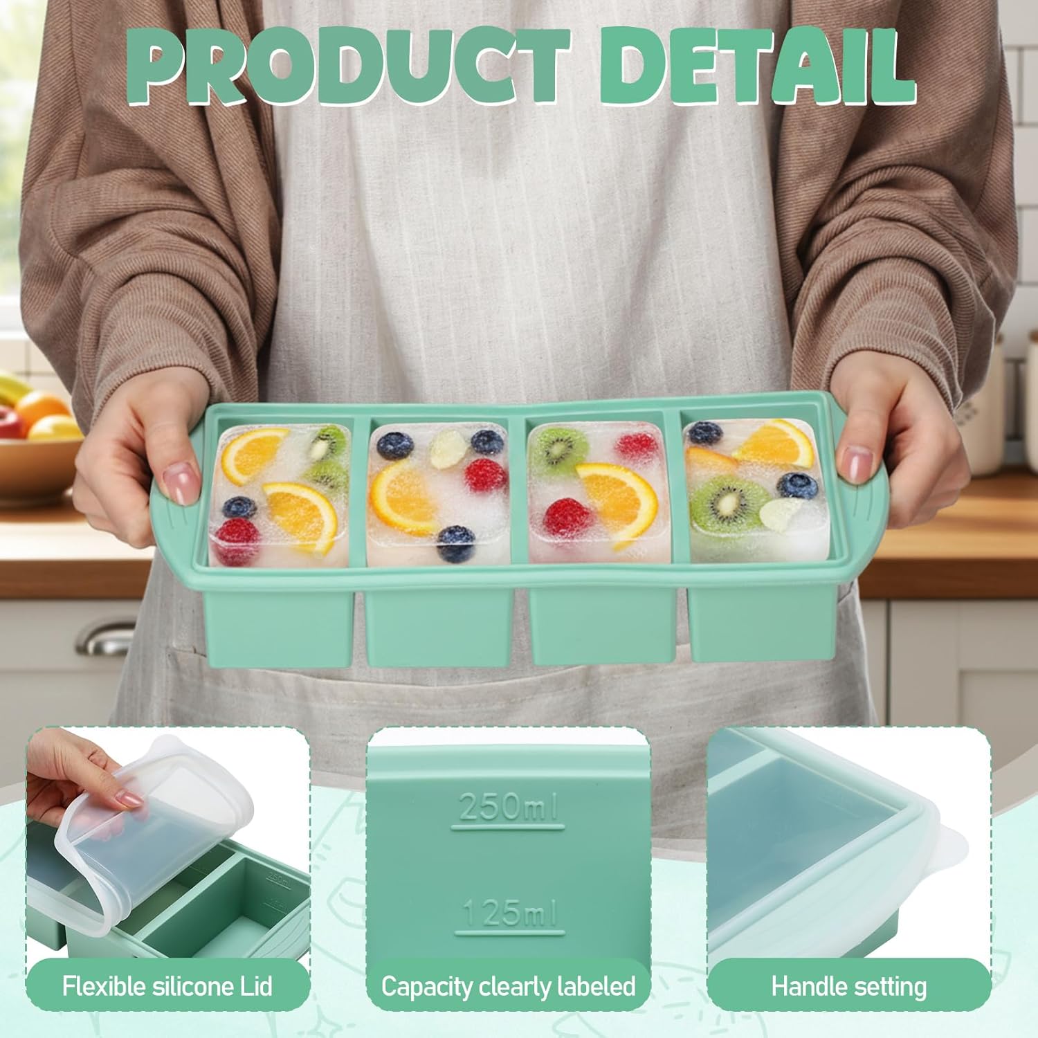 Kapaklı Silikon Dondurucu Teps - Meal Prep Menu incelemesi ve fiyatı