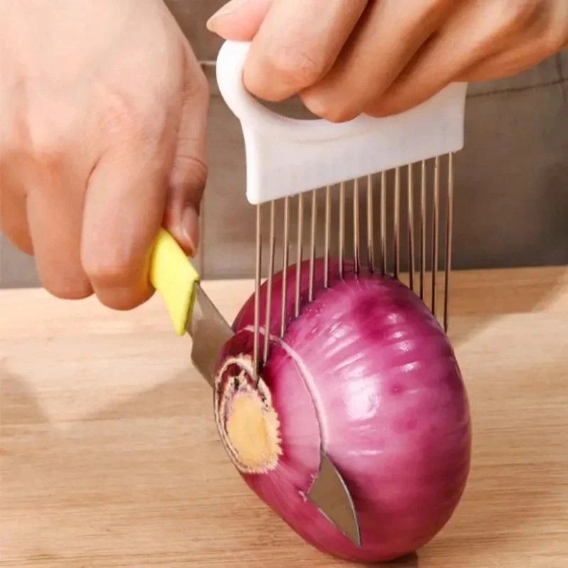 Paslanmaz Çelik Soğan Kesici T - Onion Holder Slicer incelemesi ve fiyatı