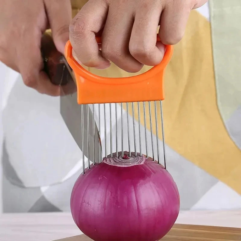 Paslanmaz Çelik Soğan Kesici T - Onion Holder Slicer incelemesi ve fiyatı