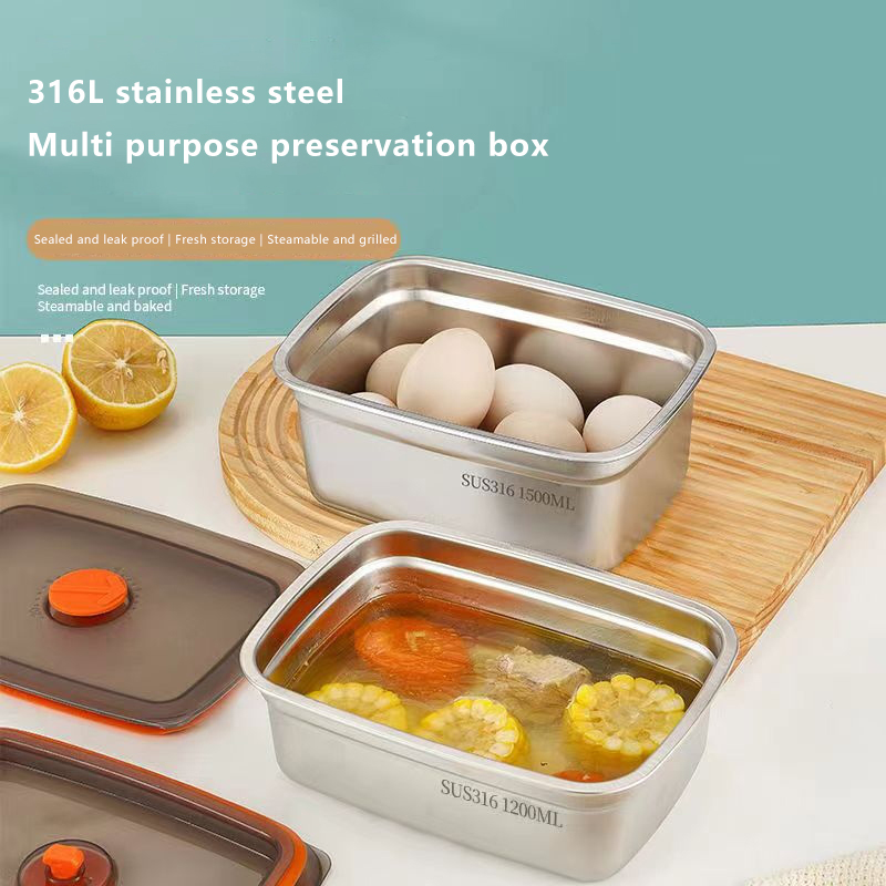 Sıcak! 316 Paslanmaz Çelik Kam - Meal Prep Tupperware incelemesi ve fiyatı