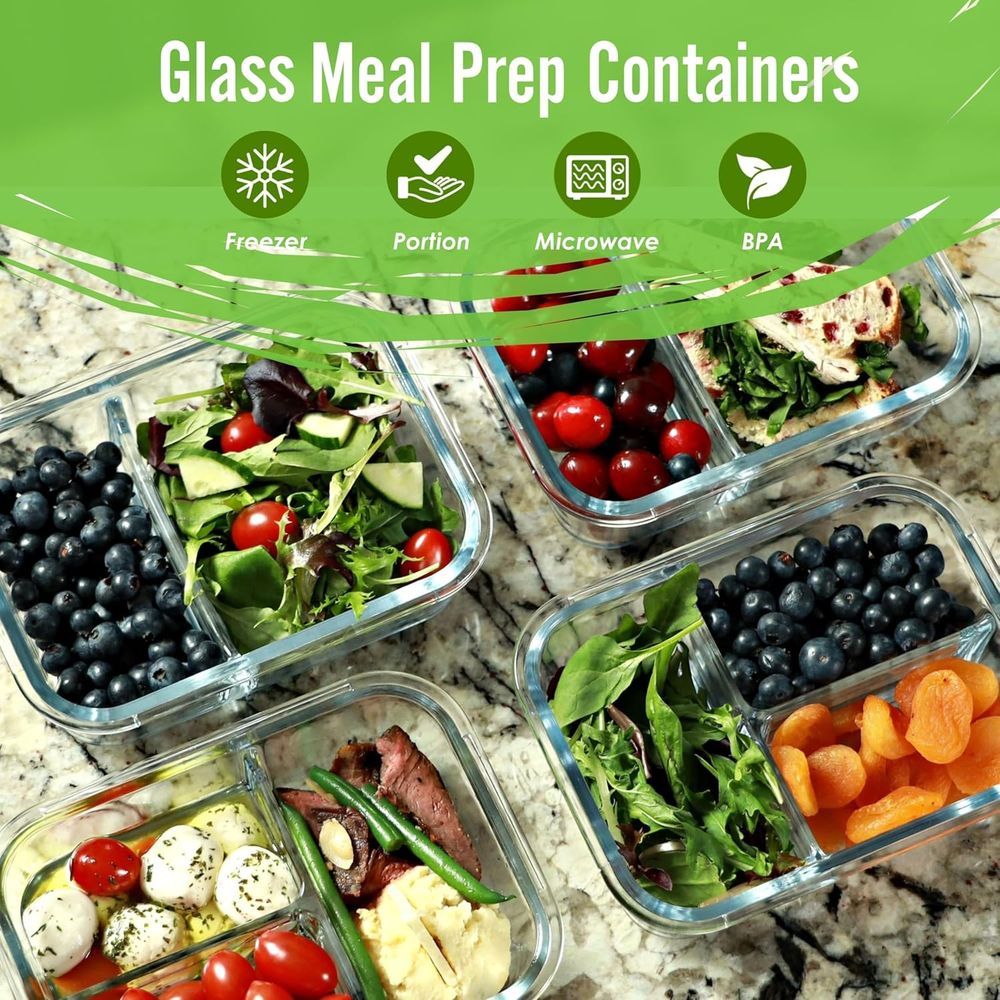 Yemek Hazırlama Kapları, 2 ve  - Meal Prep Oven Safe Containers incelemesi ve fiyatı